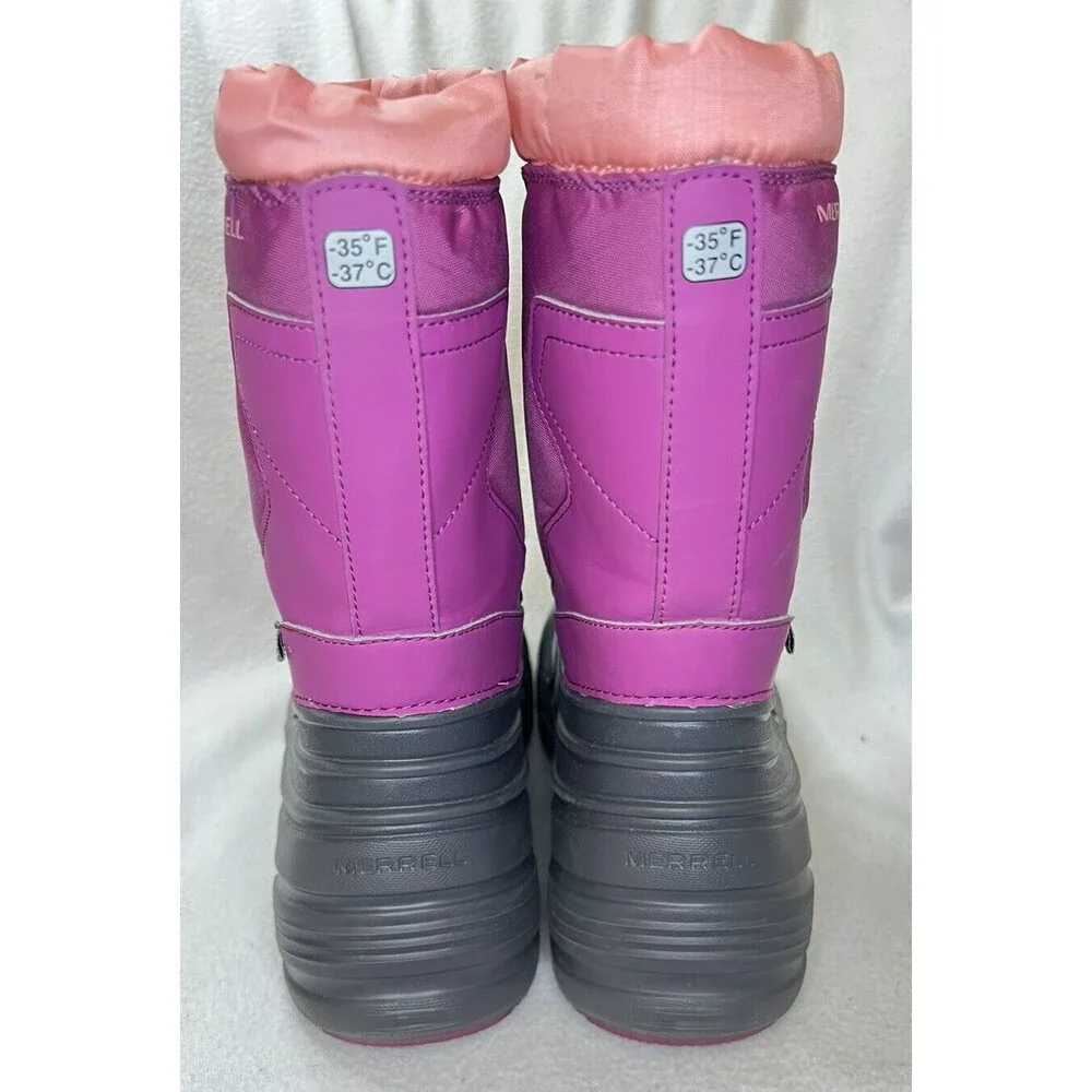 Merrell Unisex-Child M-Snow Quest Lite 2.0 WTRPF Boot Sz 5 Waterproof Snow Boots